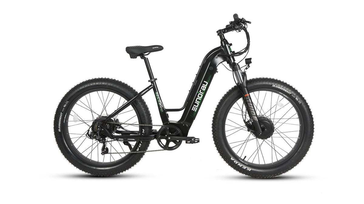 EUNORAU FAT-AWD 2.0 STEP THRU Electric Bike (Raven)