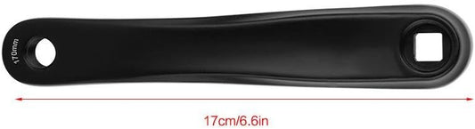 Alloy Crank Arm Left Black Square