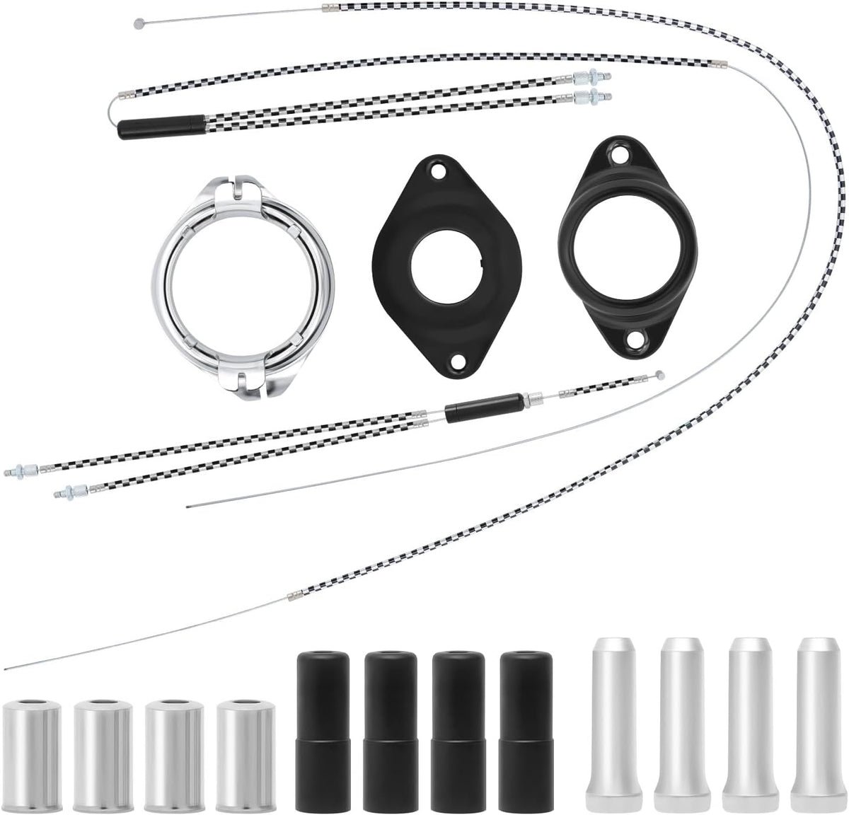 BMX Gyro Complete Kit Checkered w/cables