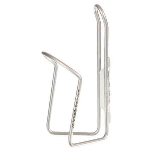 Minoura, AB100 4.5, Bottle Cage, Alloy, Anodized Silver