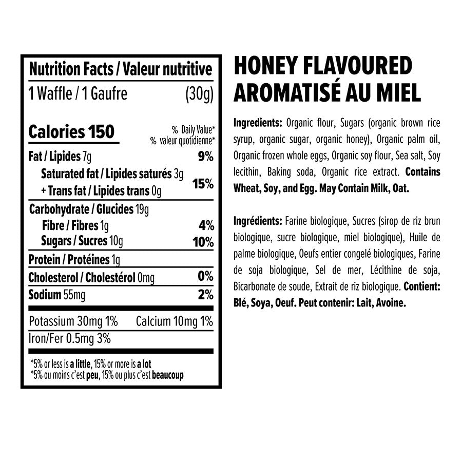 Honey Stinger Organic Waffles Bars, Honey, 12pcs