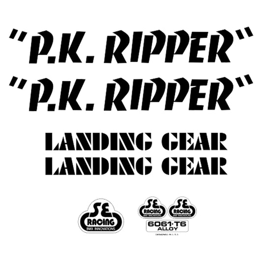 SE Bikes Decals Set: PK Ripper (Black)
