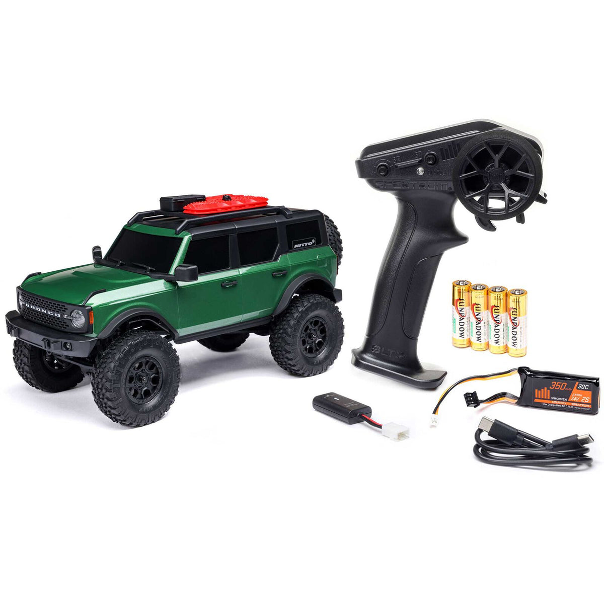 Axial 1/24 SCX24 Ford Bronco 4X4: RTR (Green)