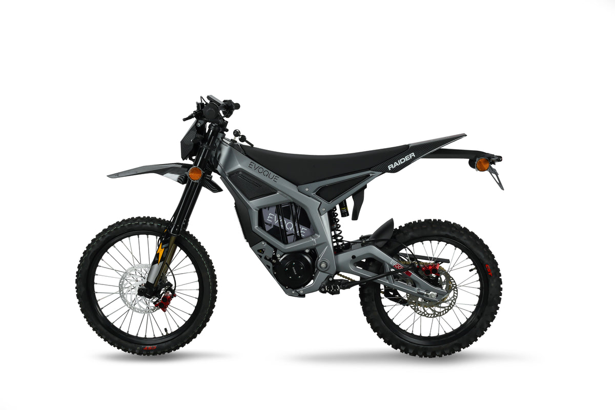 Evoque Raider electric dirt bike, Carbon Grey
