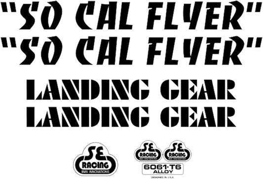 SE Bikes Decal Set: So Cal Flyer (Black)