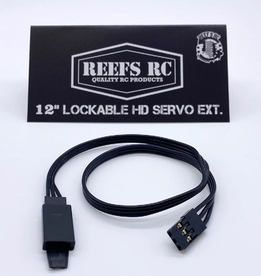 Reefs RC Lockable HD Servo Extension: 12”