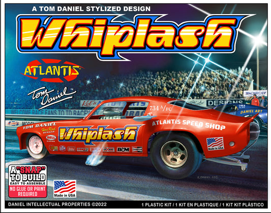 Atlantis 1/32 Tom Daniels Whiplash Funny Car Snap Model Kit