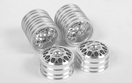 RC4WD 1.9” Double Trouble 3 Aluminum Dually Wheels: 2 Front/2 Rear