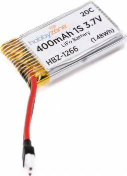 HobbyZone 3.7V 1S 400mah Lipo Battery: 450mm P-51D/X-Cub (Molex 51005)