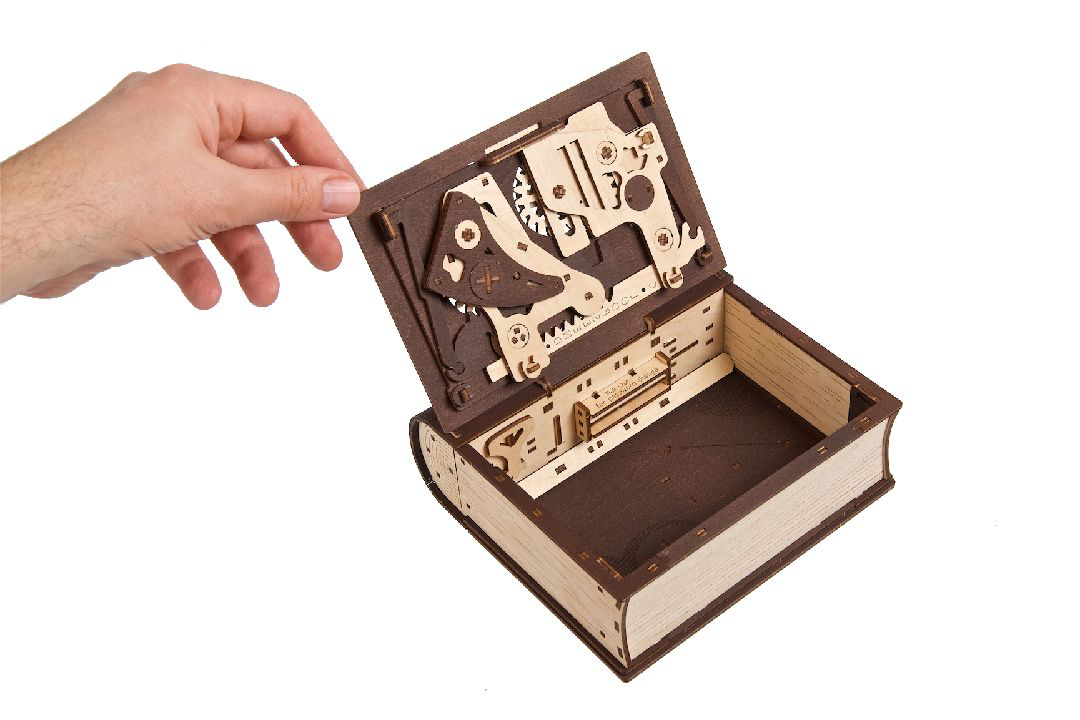 UGears “Book Of Secrets” Wooden Model Kit: 263Pcs