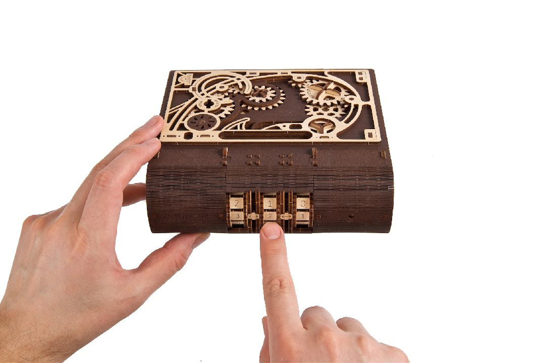 UGears “Book Of Secrets” Wooden Model Kit: 263Pcs