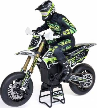 Losi 1/4 Promoto FXR Supermoto: White (No Battery/Charger)