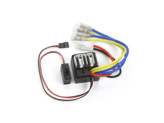 Tamiya TEU-106BK Twin Brushed Motor ESC: 150A 6.6-7.2V