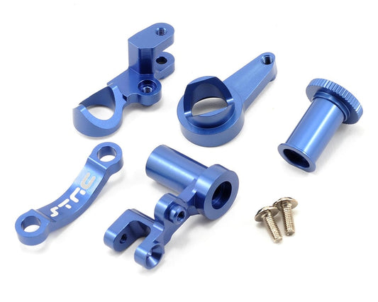 STRC Precision CNC Aluminum Steering Bellcranks: Slash 4x4 (Blue)