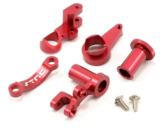 STRC Precision CNC Aluminum Steering Bellcranks: Slash 4x4 (Red)