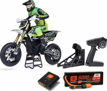 Losi Promoto 1/4 SuperMoto Motorcycle Combo w/Battery and Charger: FXR (White)