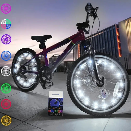 Economy High Intensity LED Bike Wheel Lights: Assorted Colors