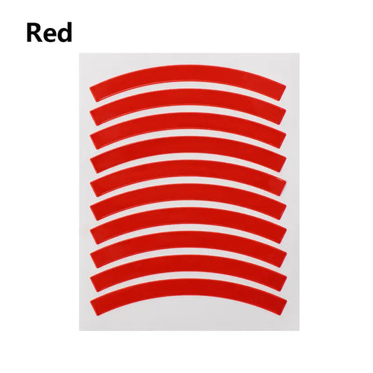 Reflective Rim Stickers: Assorted Colors (Large)