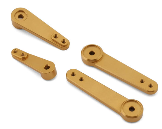 STRC CNC Aluminum Servo Horns Set: Redcat Lowrider (Gold) (4)