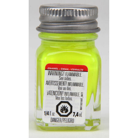 Testors Enamel Paint: Flourescent Yellow