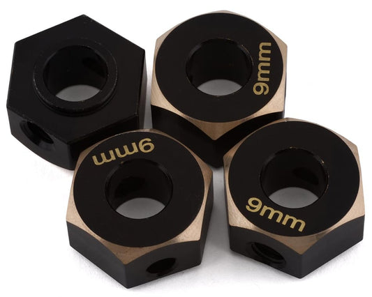 Samix Brass Hex Adapters +9mm: SCX6