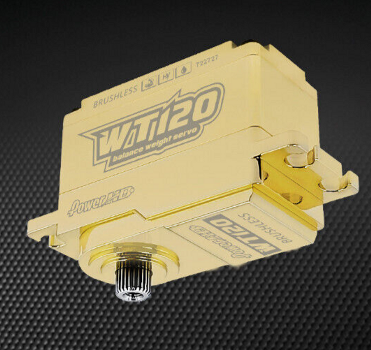 Power HD WT120 50KG HV Brushless Brass Crawling Servo