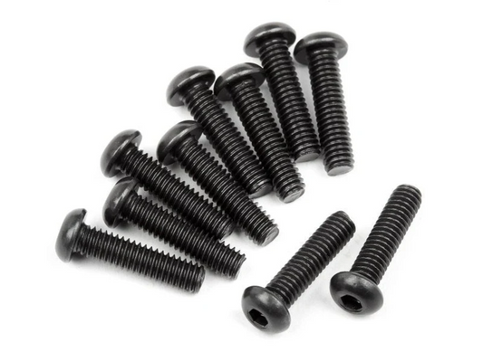 HPI Racing Button Head Screws: M2.5x10mm (10)