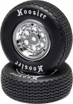 Losi Mounted Front Tire Set: 22S Sprint (Hard)