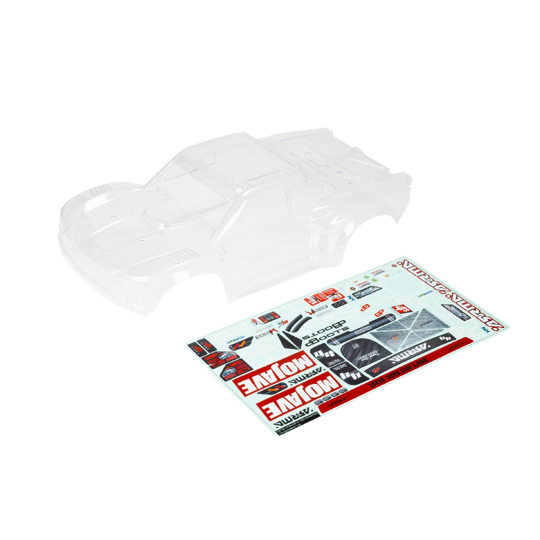 Arrma Mojave 4S Clear Trimmed Body Inc. Decals