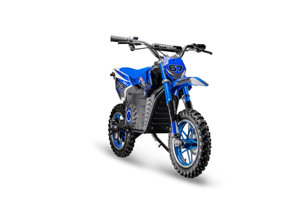 Rosso Motorsports EBIKE-X DIRT BIKE 36V: Assembled (Blue)