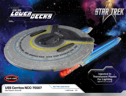 Polar Lights 1/1400 Star Trek Lower Decks: USS Cerritos NCC-75567