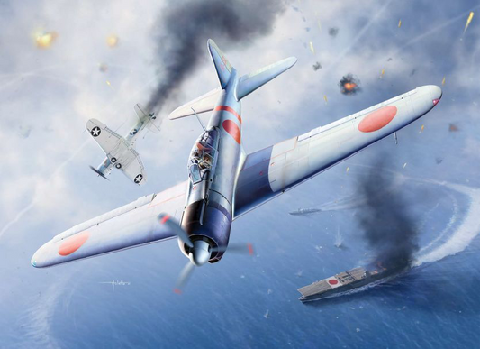 Academy 1/48 A6M2b “Battle of Midway” Zero Fighter Model 21 Model Kit