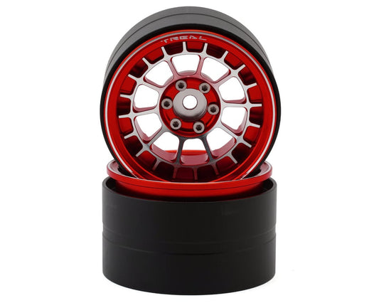 Treal Aluminum 2.2” Type A Beadlock Rims: Red