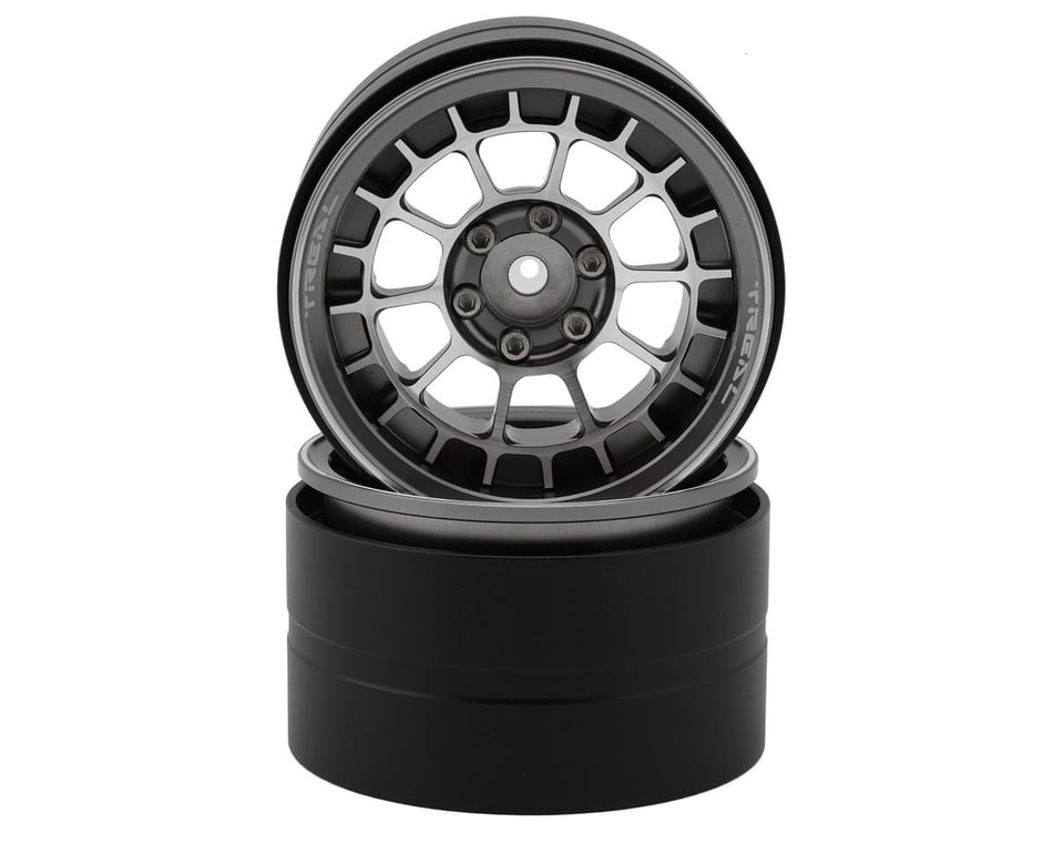 Treal Aluminum 2.2” Type A Beadlock Rims: Titainium