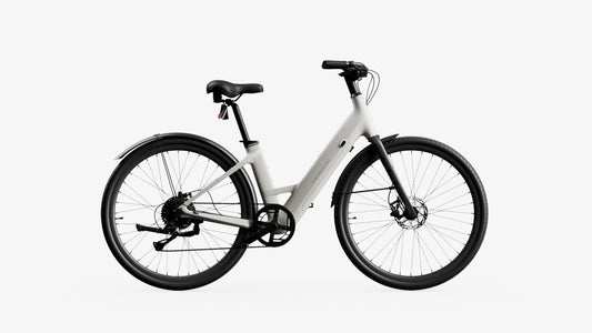 Urtopia Carbon Classic Cream ST Class 2 500W City E-Bike w/Throttle and Rack