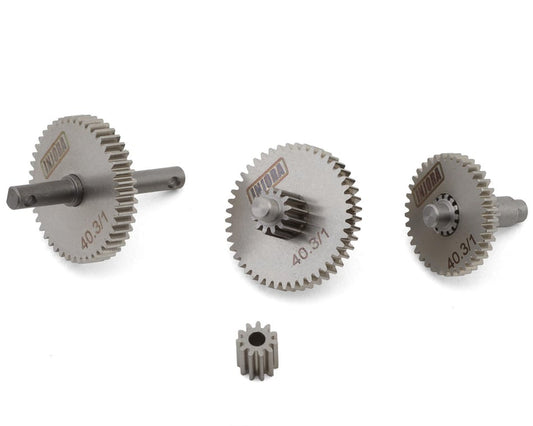 INJORA Steel Transmission Gears: TRX-4M (40.3:1 Ratio)