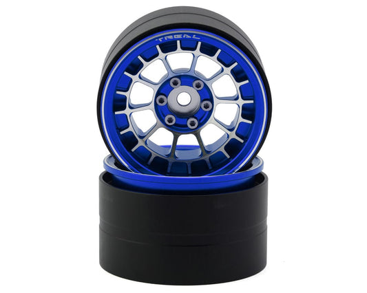 Treal Aluminum 2.2” Type A Beadlock Rims: Blue