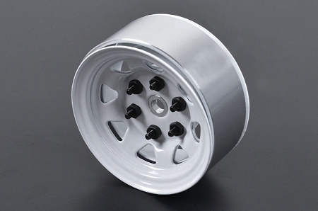 RC4WD Stamped Steel 1.55” Stock White Beadlock Wheels (4)