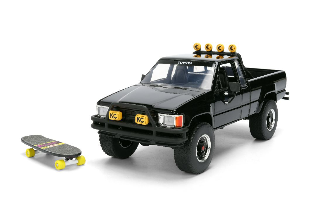 Jada 1/24 “Hollywood Rides” Back To The Future: Toyota SR5 w/Marty’s Skateboard