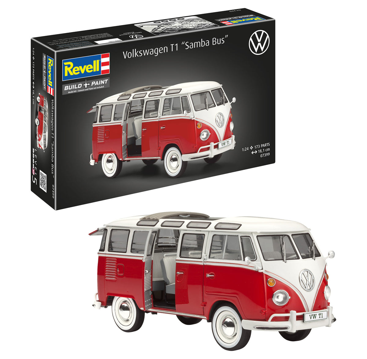 Revell 1/24 Volkswagen T1 “Samba Bus” Twenty-Three Window Model Kit