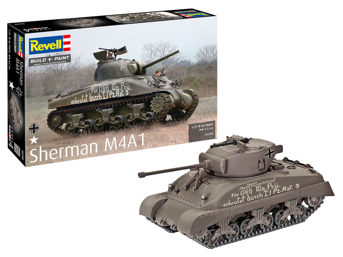 Revell 1/72 Sherman M4A1 Tank Model Kit