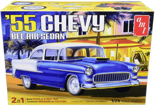 AMT 1/25 1955 Chevy Bel-Air Sedan 2n1 Model Kit
