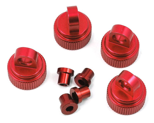 STRC CNC Aluminum Shock Caps: Traxxas 4Tec 2.0 (Red)