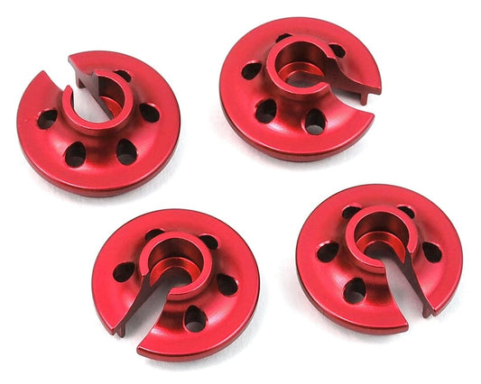 STRC CNC Aluminum Lower Shock Retainers: Traxxas 4Tec 2.0 (Red)