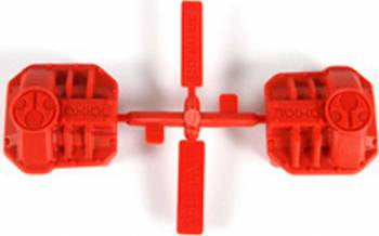 Axial AR44 Differential Covers: Red