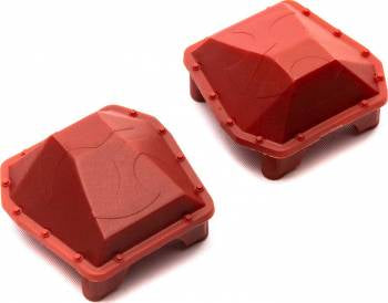 Axial AR90 Axle Housing Diff Cover Red: SCX6