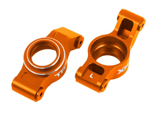Traxxas Aluminium Rear Stub Axle Carriers 6061-T6: X-Trucks (Orange)