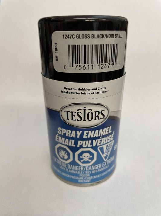 Testors Spray Enamel Paint: Gloss Black