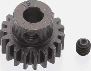 Robinson Racing Extra Hard Blackened Steel Pinion: 32P (19T) 5mm Shaft