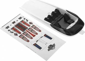Traxxas Hatch w/No Graphics Fully Assembled: M41 (White)